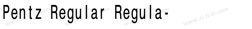Pentz Regular Regula字体转换 Pentz Regular Regula字体转换